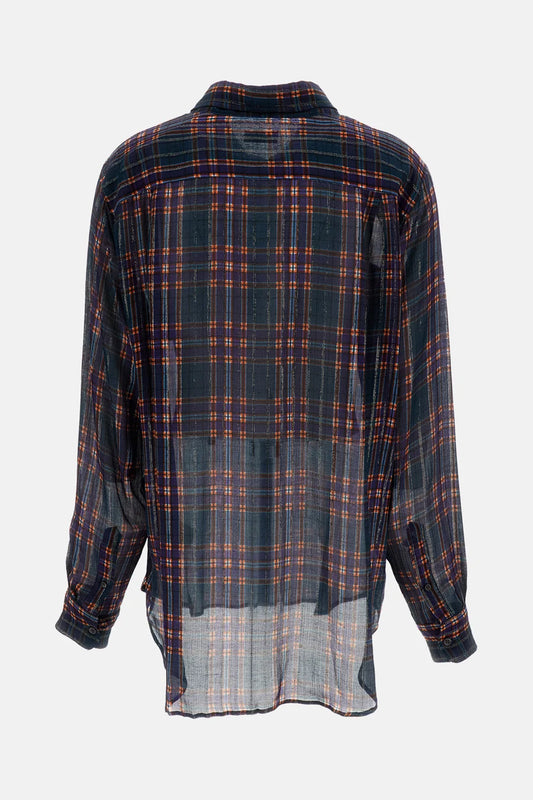 DRIES VAN NOTEN CAMICIA CHEERS BLU