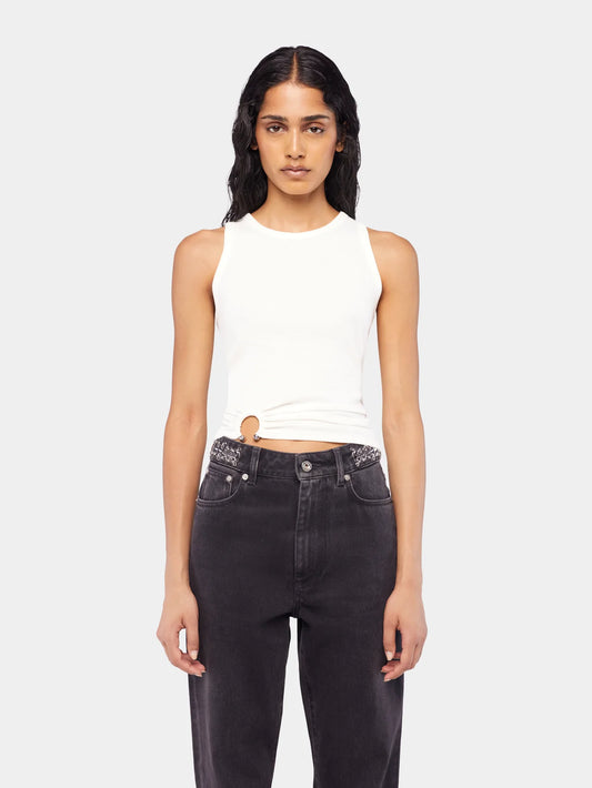 RABANNE CANOTTA PIERCING WHITE