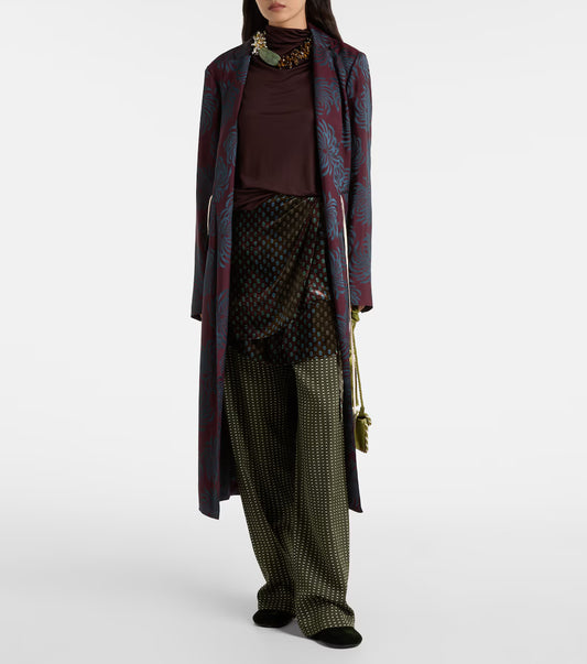 DRIES VAN NOTEN MAGLIA HUALA BURGUNDY