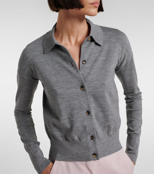 MAX MARA CARDIGAN MEDEOLA GRIGIO