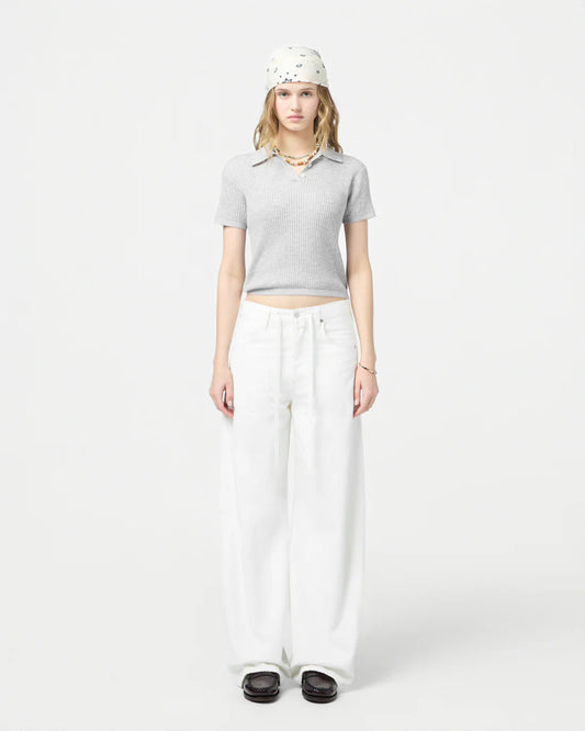 GUEST IN RESIDENCE SHRUNKEN POLO GREY