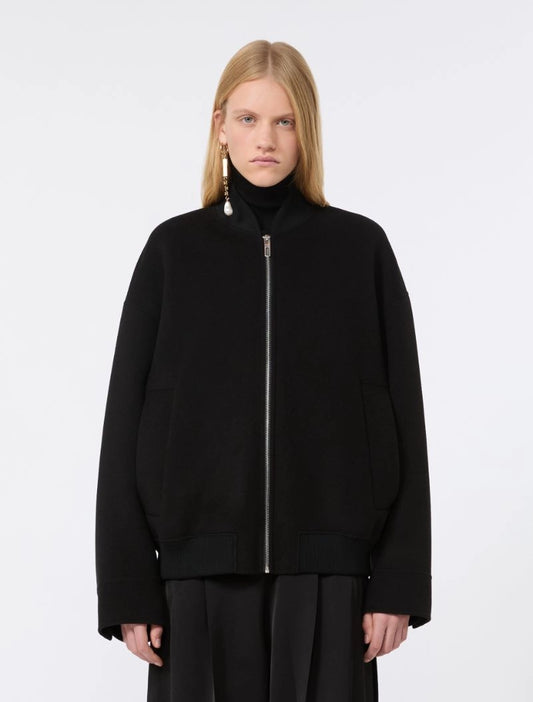 SPORTMAX GIACCONE ONDATA NERO