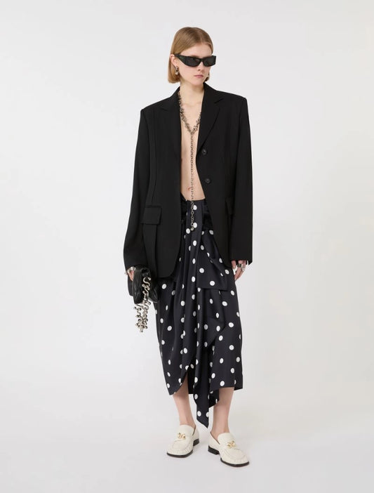 SPORTMAX GONNA GENTILE POIS BLACK