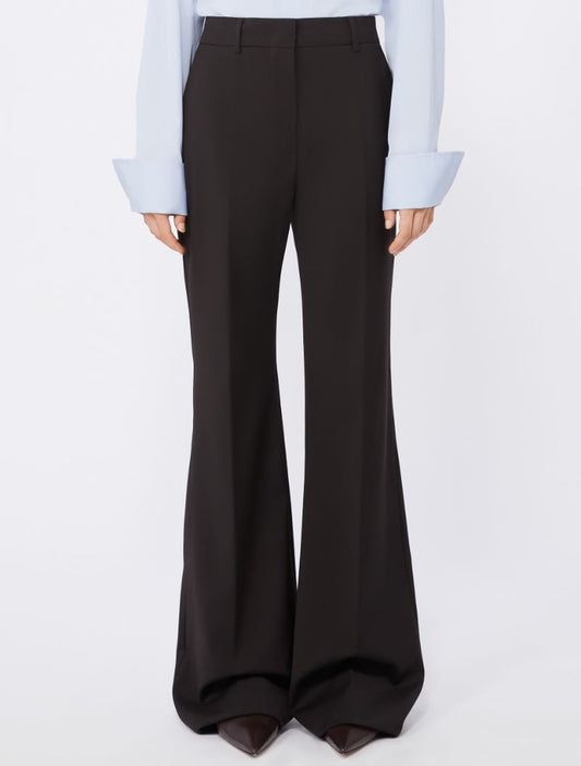 SPORTMAX PANTALONE HANGAR CIOCCOLATO