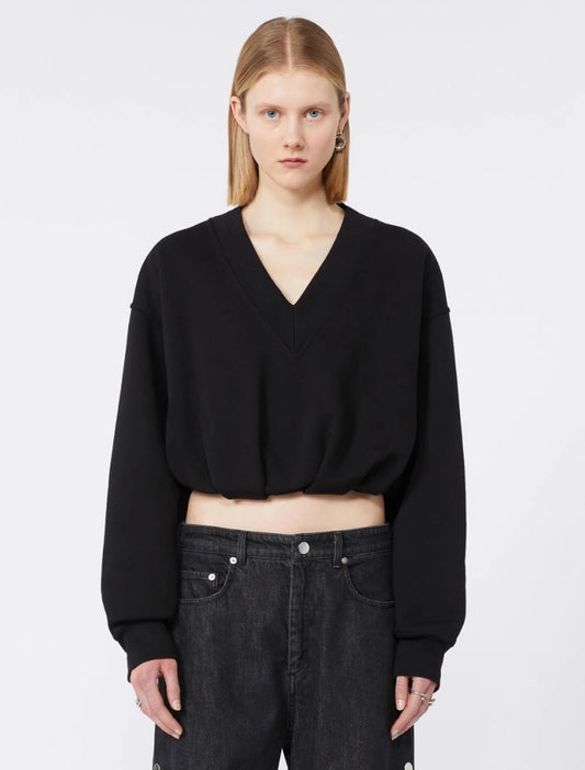 SPORTMAX FELPA COLLEG NERO