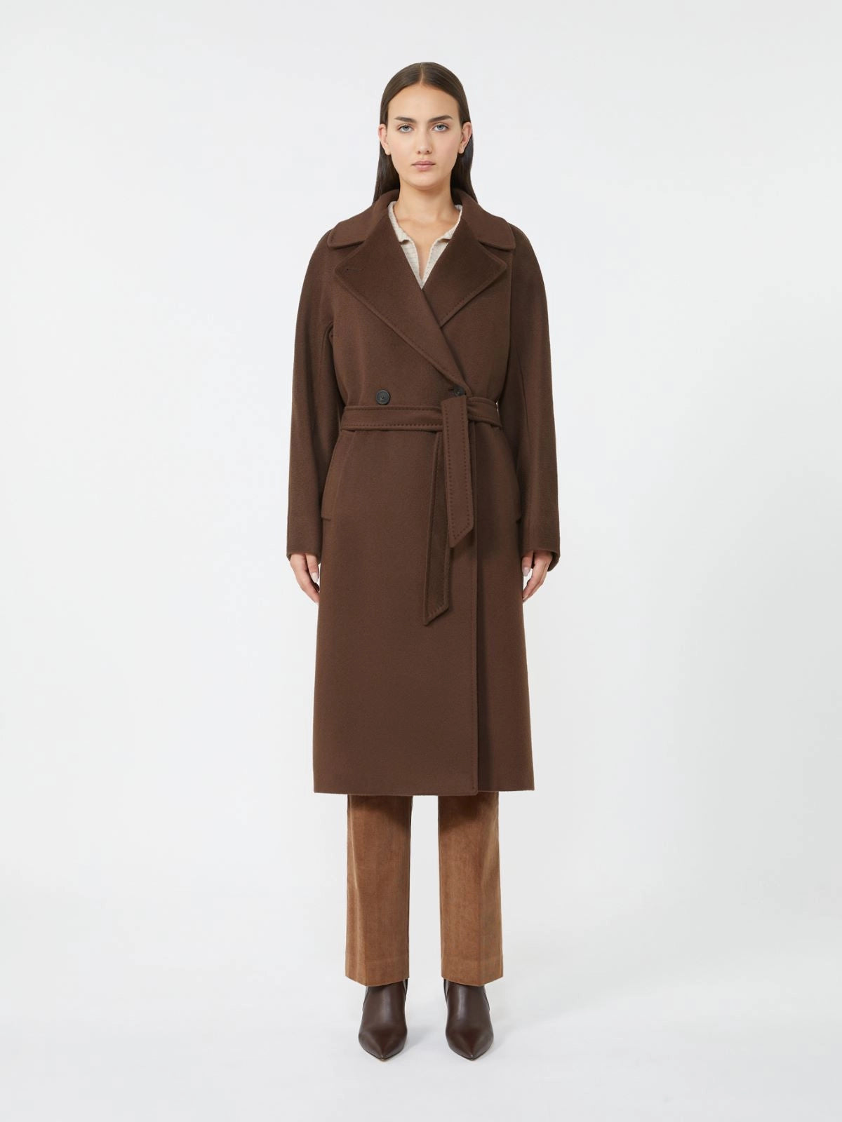 WEEKEND MAX MARA CAPPOTTO RESINA CIOCCOLATO