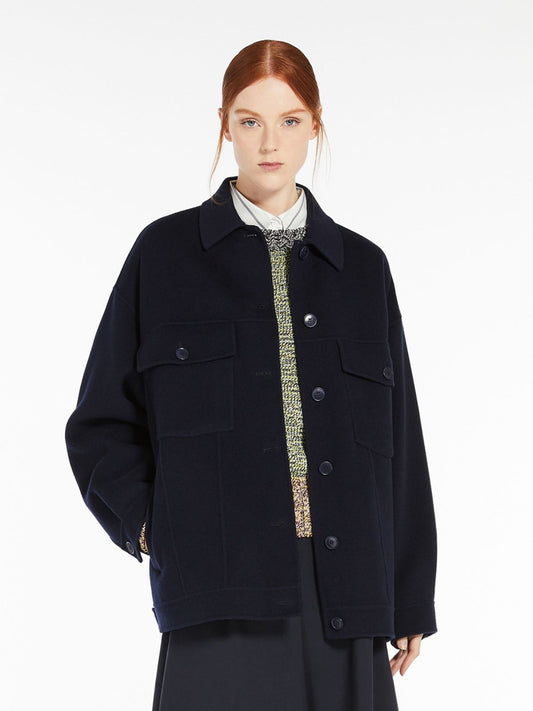 WEEKEND MAX MARA CAPPOTTO CORTO MIDA BLU