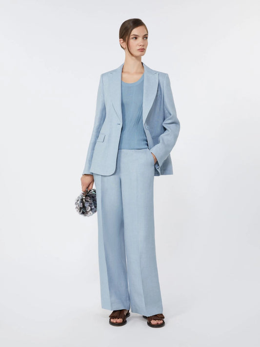 WEEKEND MAX MARA PANTALONE MALIZIA AZZURRO