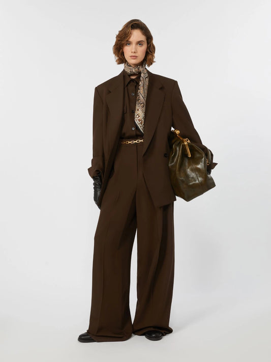 WEEKEND MAX MARA PANTALONE GARENNA MARRONE