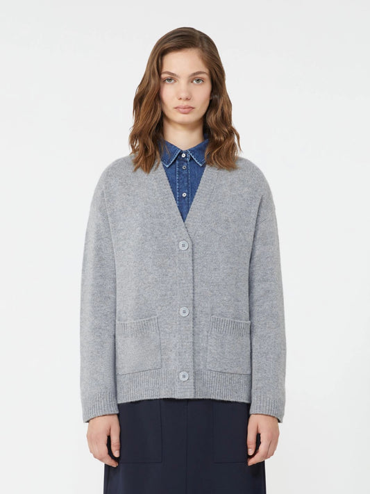 WEEKEEND MAX MARA CARDIGAN OMBRA GRIGIO