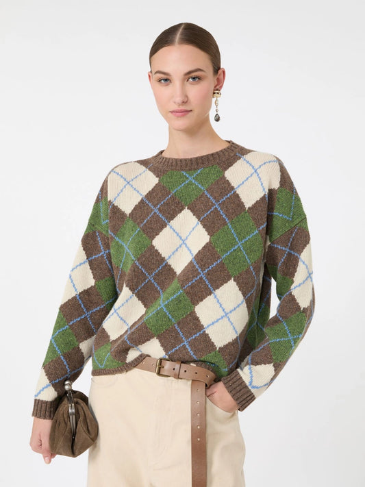 WEEKEND MAX MARA MAGLIONE VASAIO MARRON GLACE'