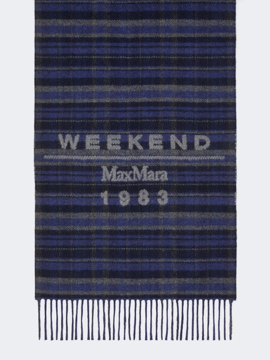 WEEKEND MAX MARA SCIARPA PAGELLA BLU