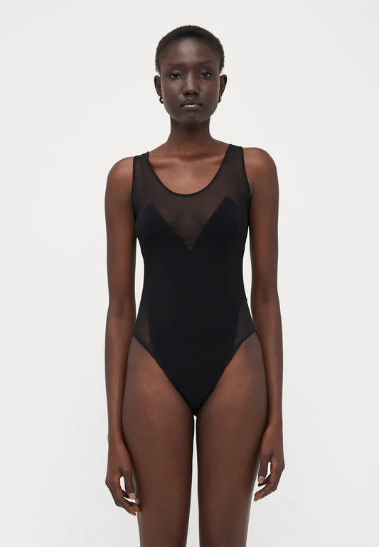 NORMA KAMALI BODY SEMITRASPARENTE