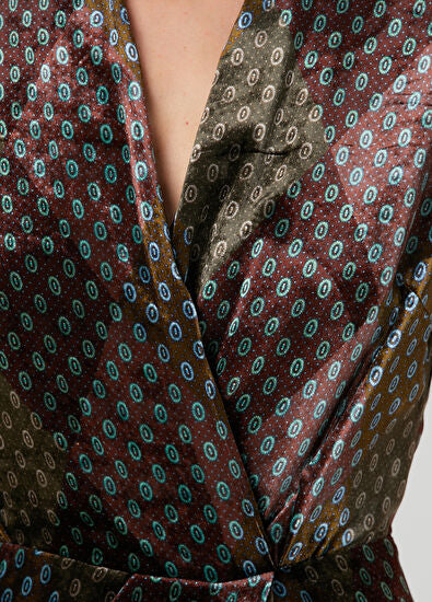 DRIES VAN NOTEN ABITO DILIAN KHAKI