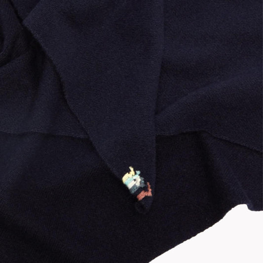 EXTREME CASHMERE BANDANA N.35 BLUE
