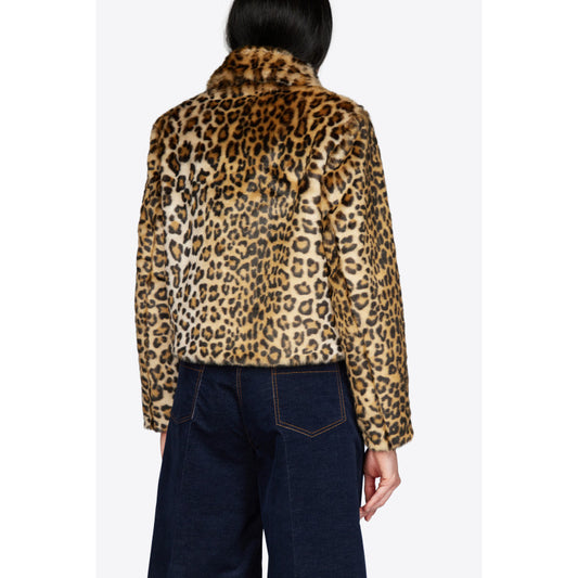 VIVETTA GIUBBINO PELLICCIA CRUELTY-FREE ANIMALIER