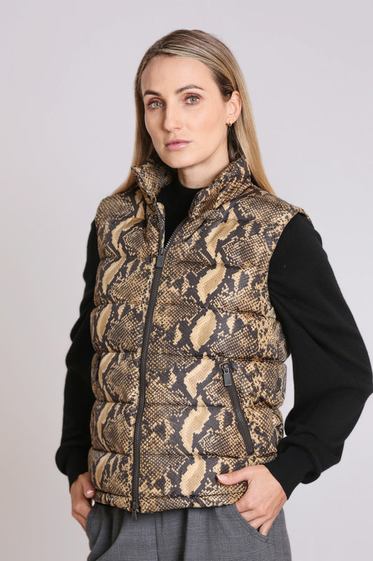 ASPESI GILET STAMPA PITONE