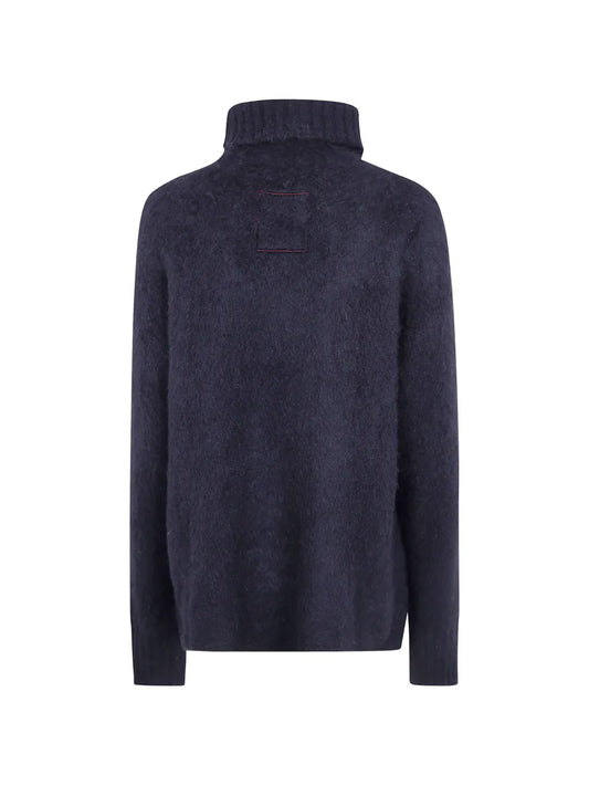 UMA WANG MAGLIONE COLLO ALTO BLACK