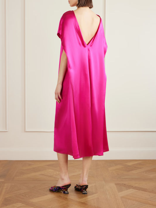 DRIES VAN NOTEN ABITO DIRIA FUCSIA