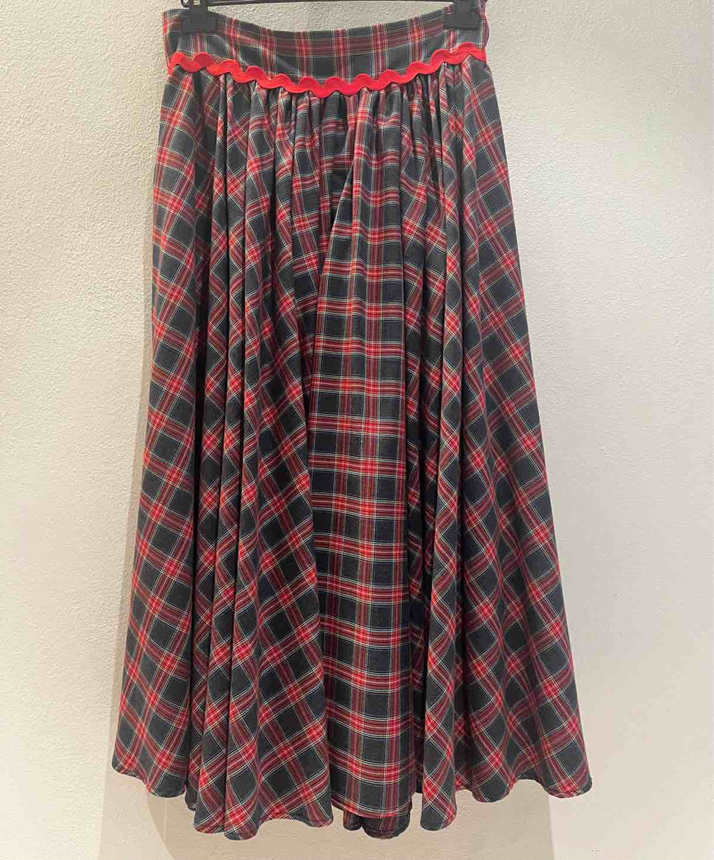 NINA 14.7 GONNA RUOTA TARTAN ROSSO