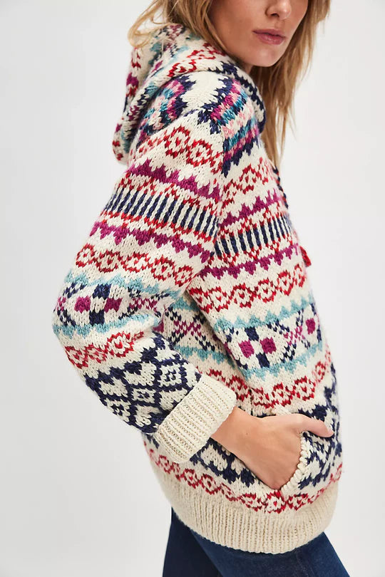 FRANTIC CARDIGAN ZIP JACQUARD