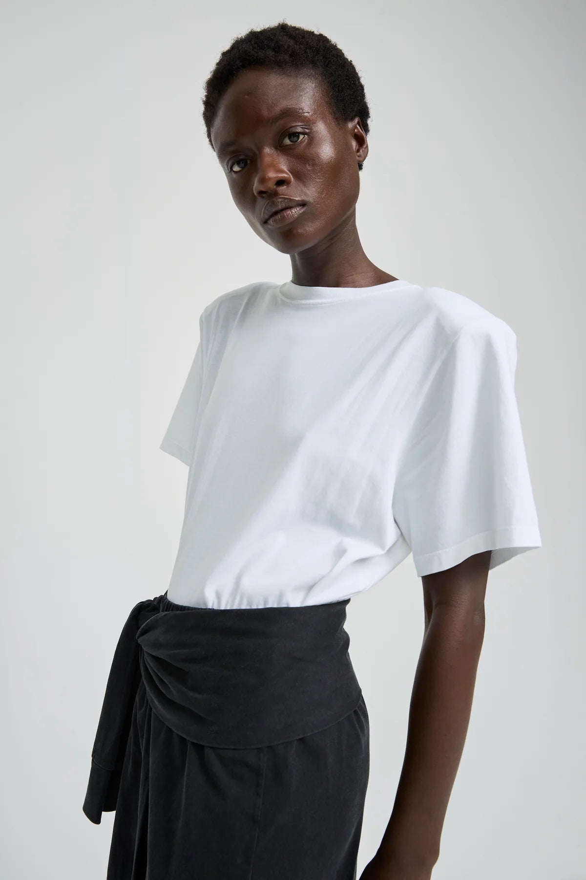 LAURENCE BRAS MAGLIA BOBO WHITE