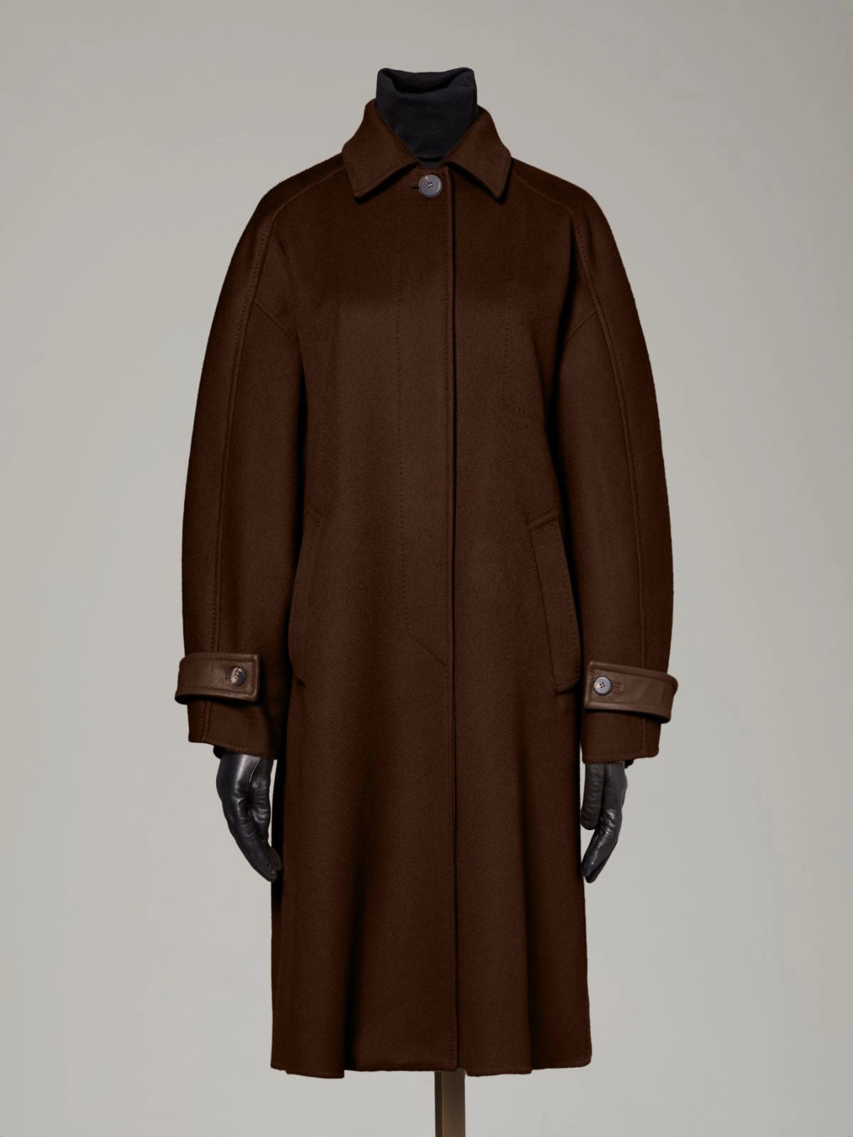 MAX MARA CAPPOTTO ZEBRA MARRONE BLU