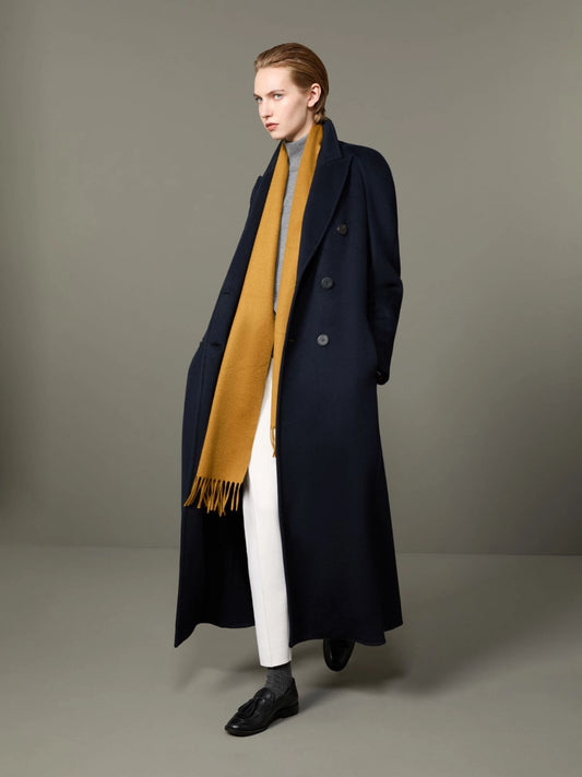 MAX MARA CAPPOTTO VOLANTE BLU SCURO