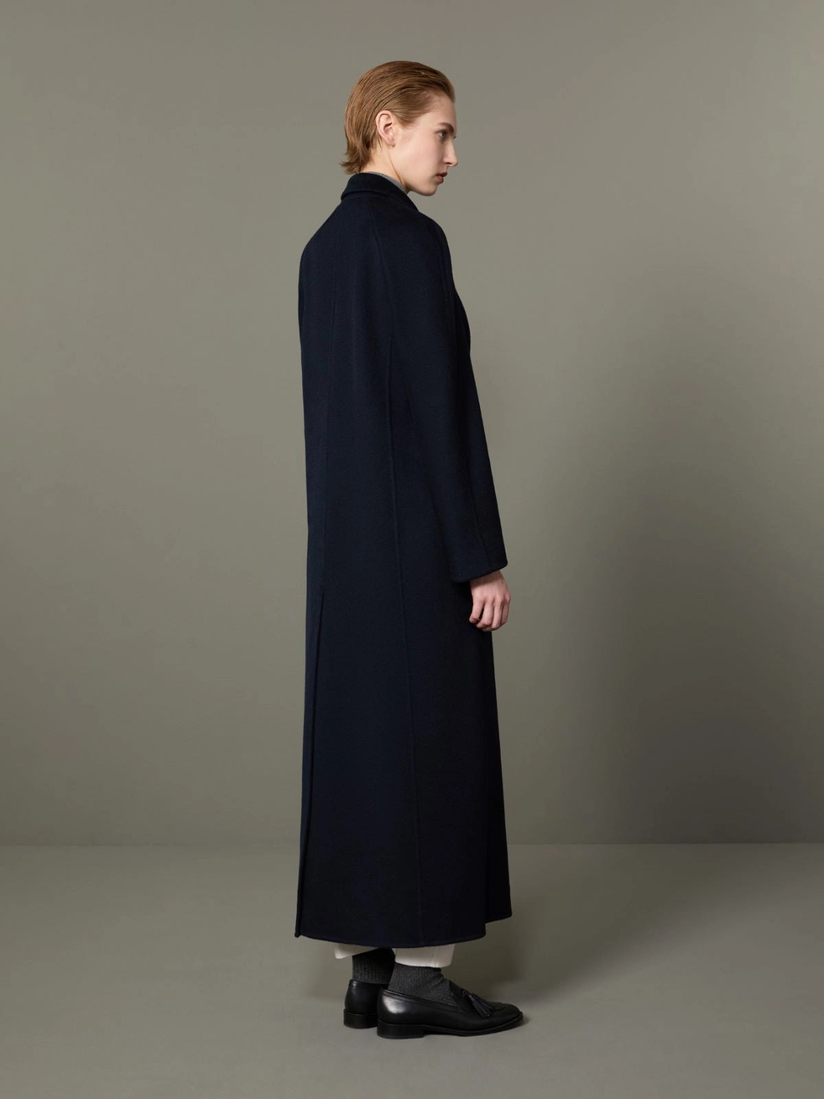MAX MARA CAPPOTTO VOLANTE BLU SCURO