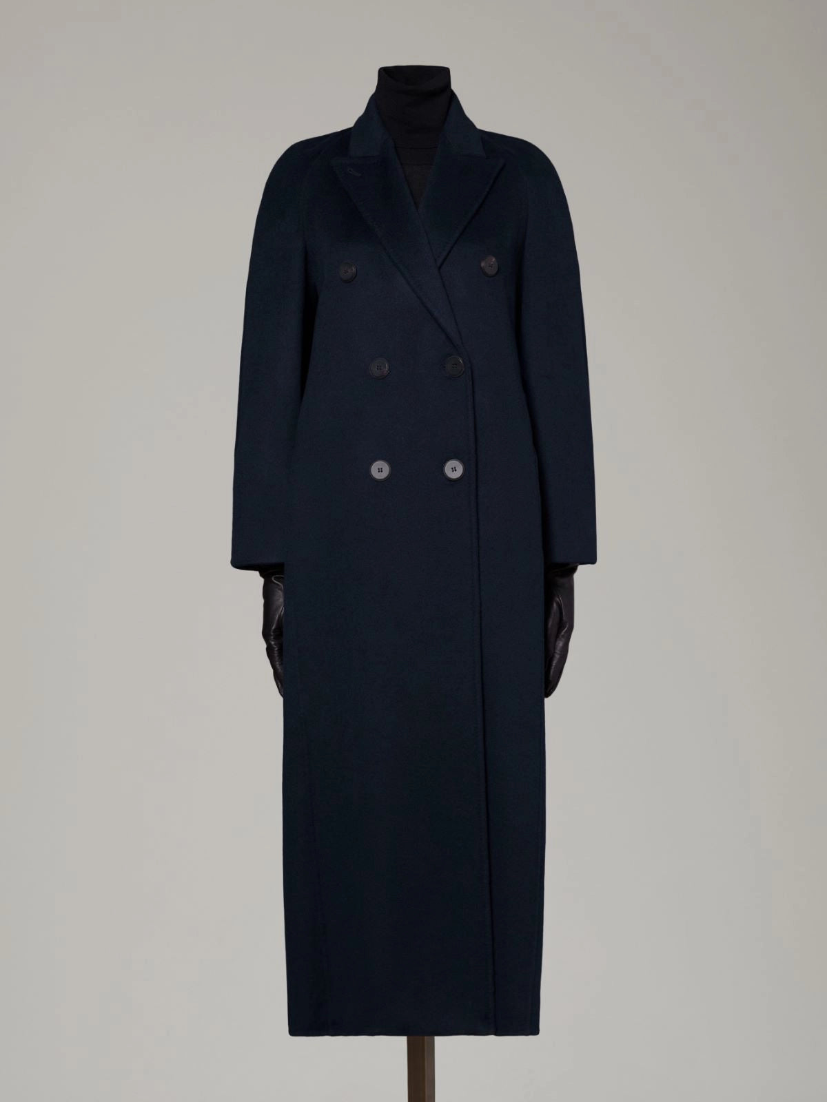 MAX MARA CAPPOTTO VOLANTE BLU SCURO
