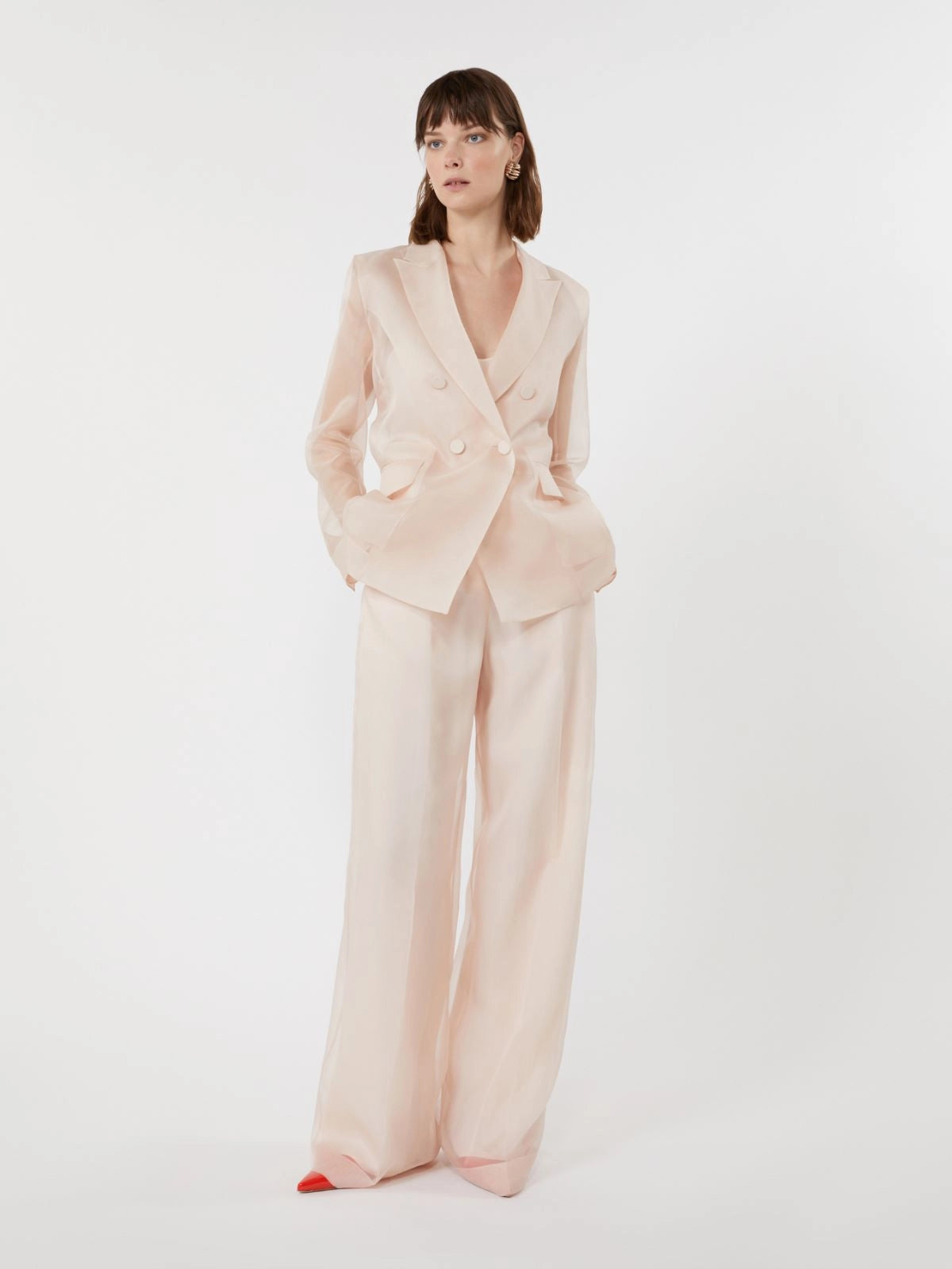 MAX MARA BLAZER SLOGAN ROSA