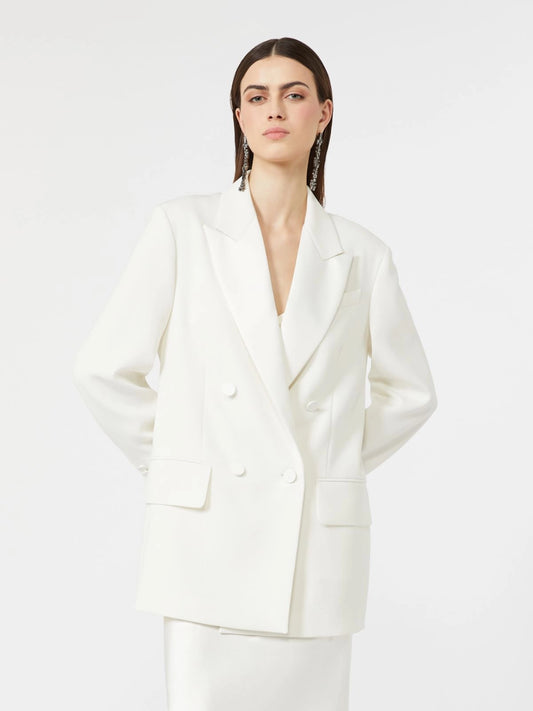 MAX MARA PIANOFORTE GIACCA GARZA WHITE