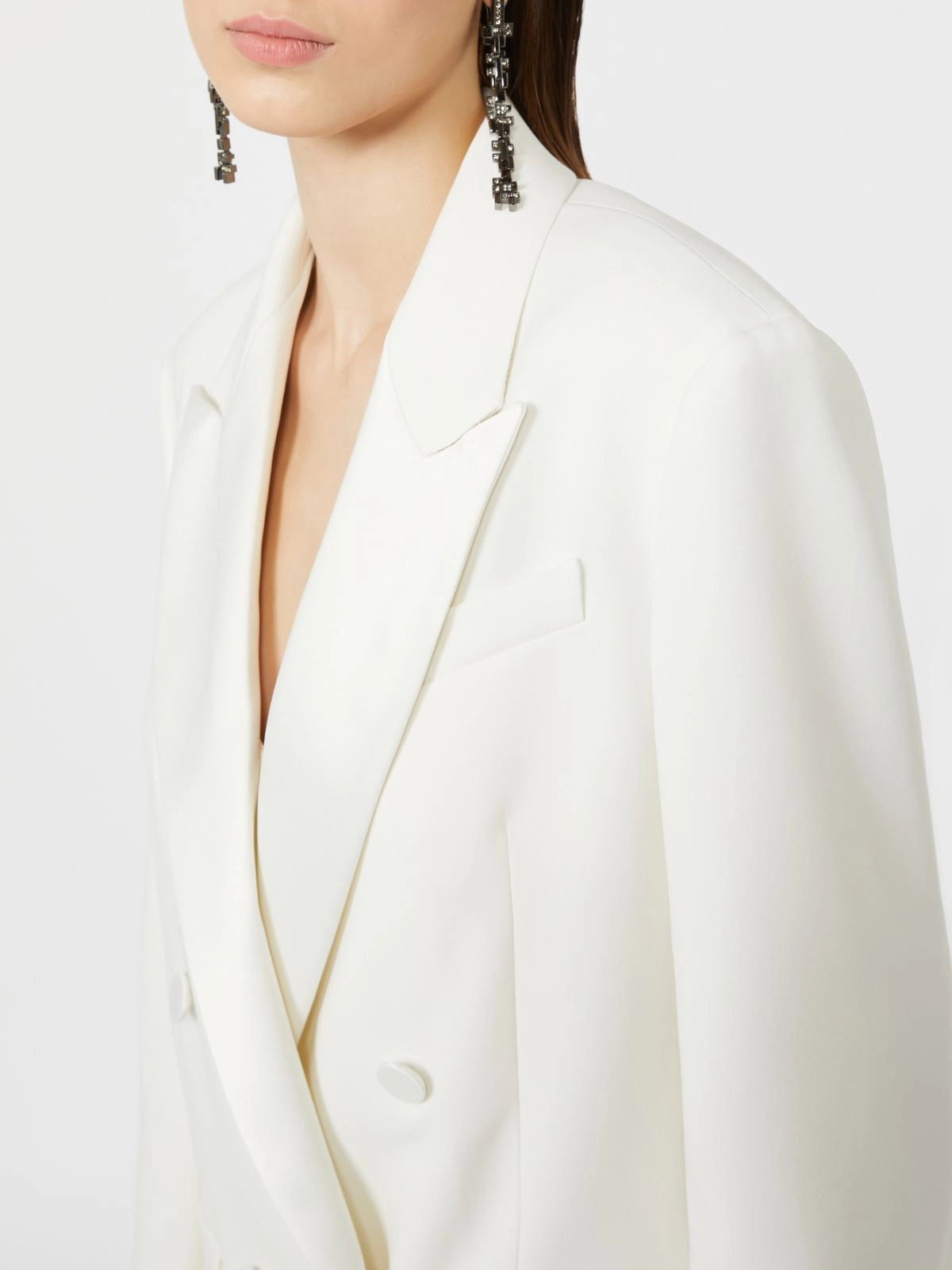 MAX MARA PIANOFORTE GIACCA GARZA WHITE