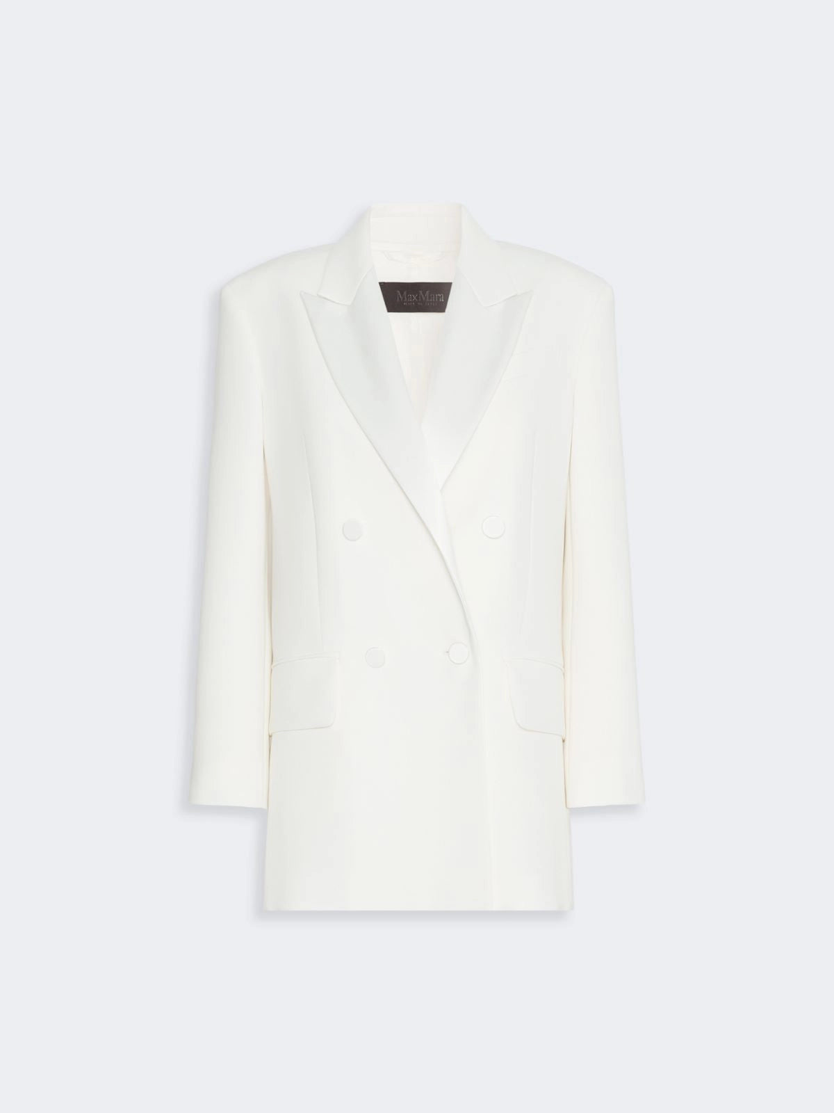 MAX MARA PIANOFORTE GIACCA GARZA WHITE