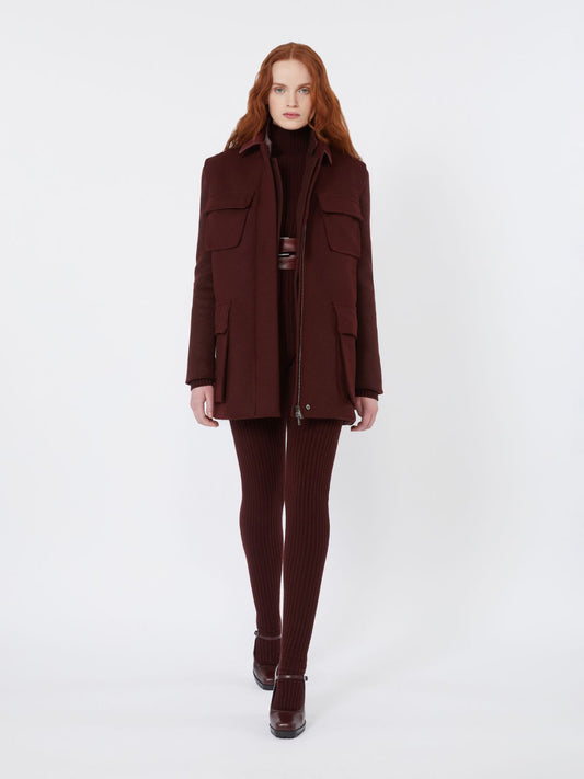 MAX MARA SFILATA GIACCA ARICCIA1234 CILIEGIA