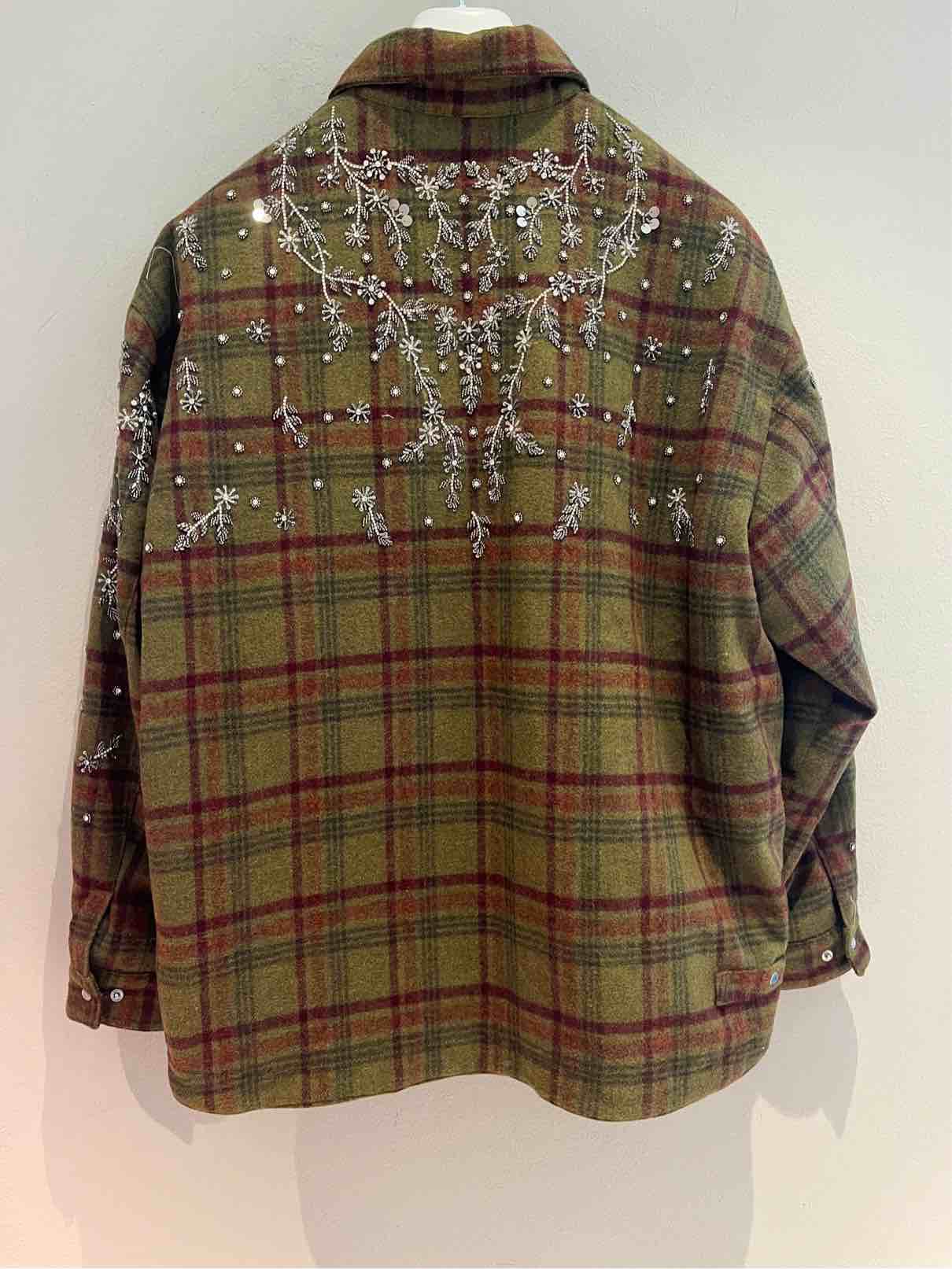 SPACE COWBOY IN TARTAN SHIRT CAMICIA VERDE