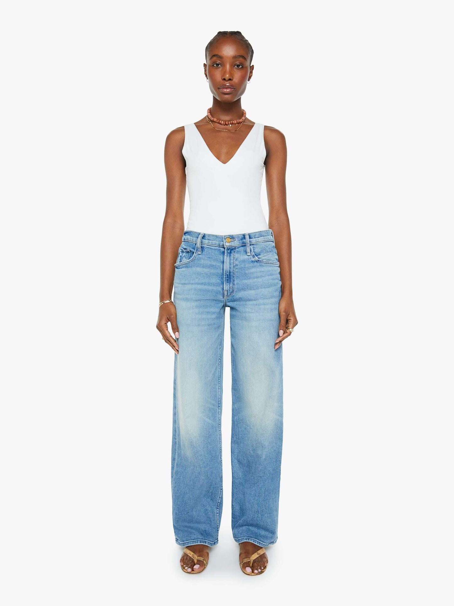 MOTHER JEANS SPINNER ZIP SNEAK