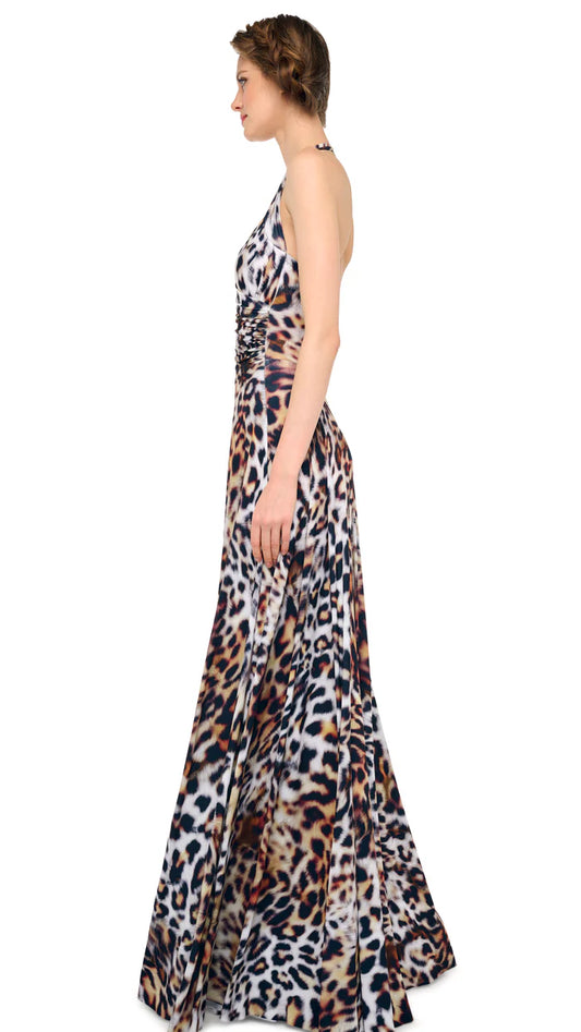 NORMA KAMALI ABITO CAYLA ANIMALIER