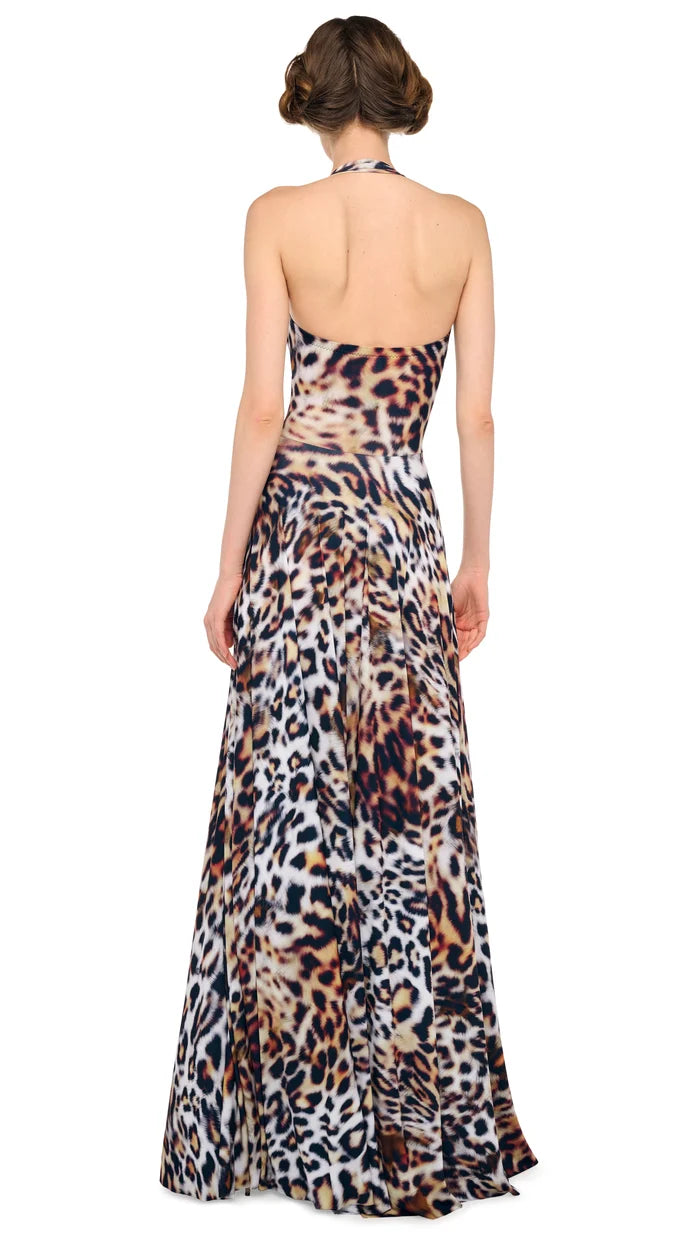 NORMA KAMALI ABITO CAYLA ANIMALIER