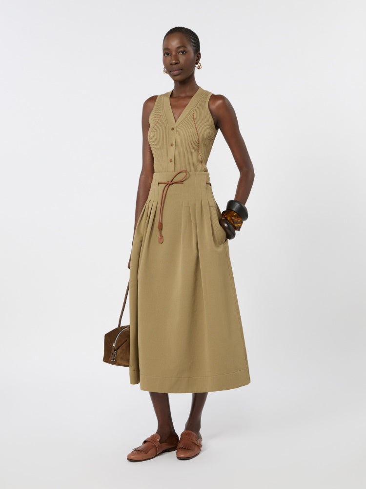 MAX MARA GONNA TEMPIO KAKI