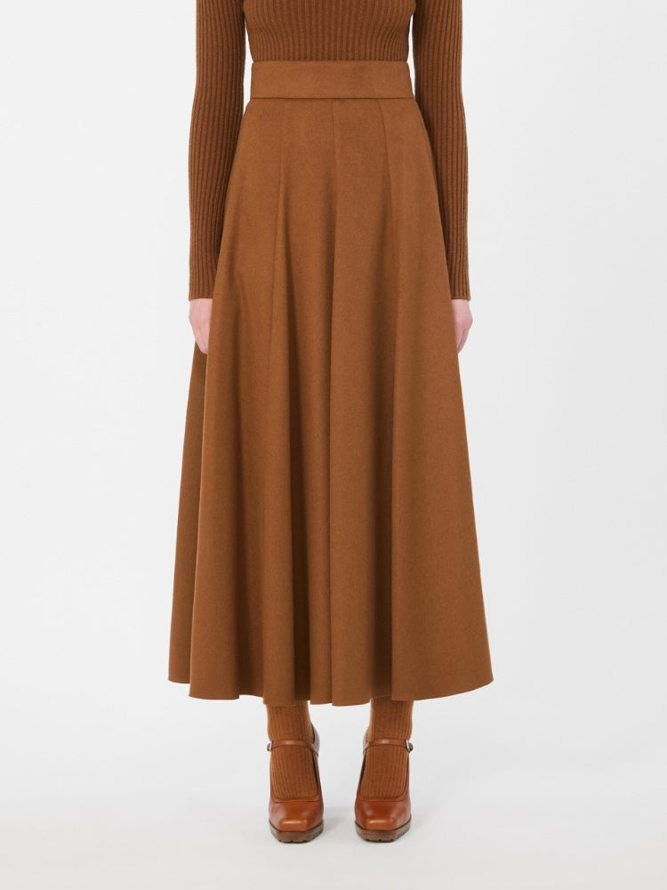 MAX MARA SFILATA  GONNA SAGRA CUOIO