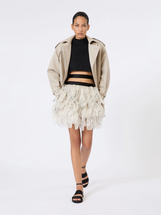 MAX MARA TRENCH CORTO CACIO - GREGGIO