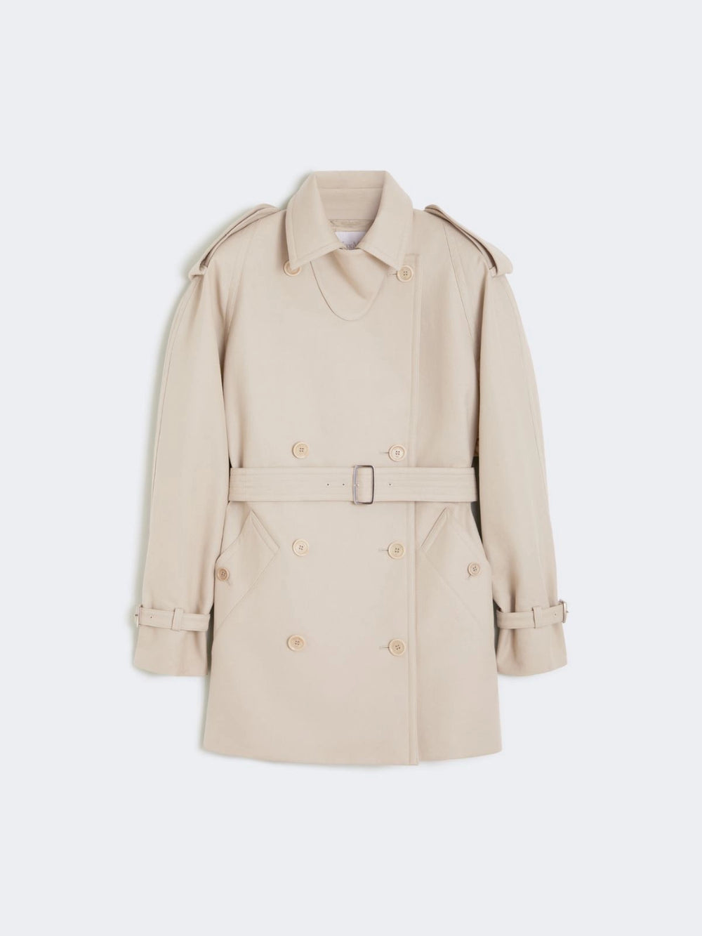 MAX MARA TRENCH CORTO CACIO - GREGGIO