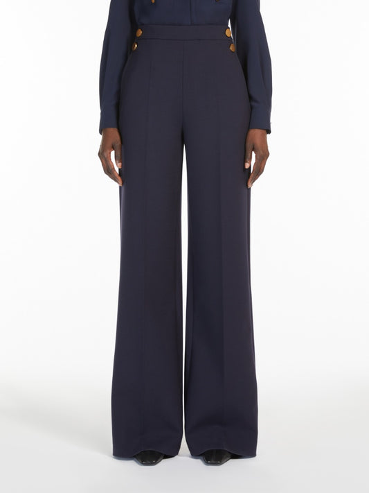 MAX MARA PANTALONE POLONIA BLU