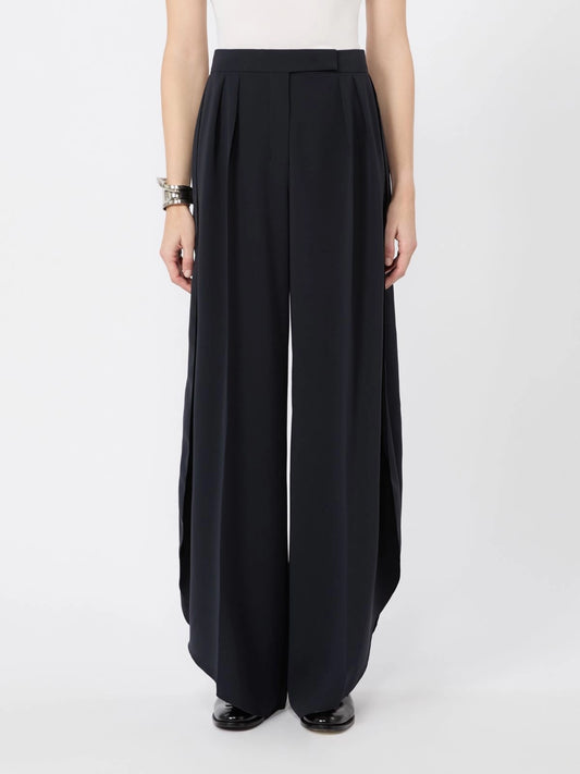 MAX MARA PIANOFORTE PANTALONE CRUSCA BLU