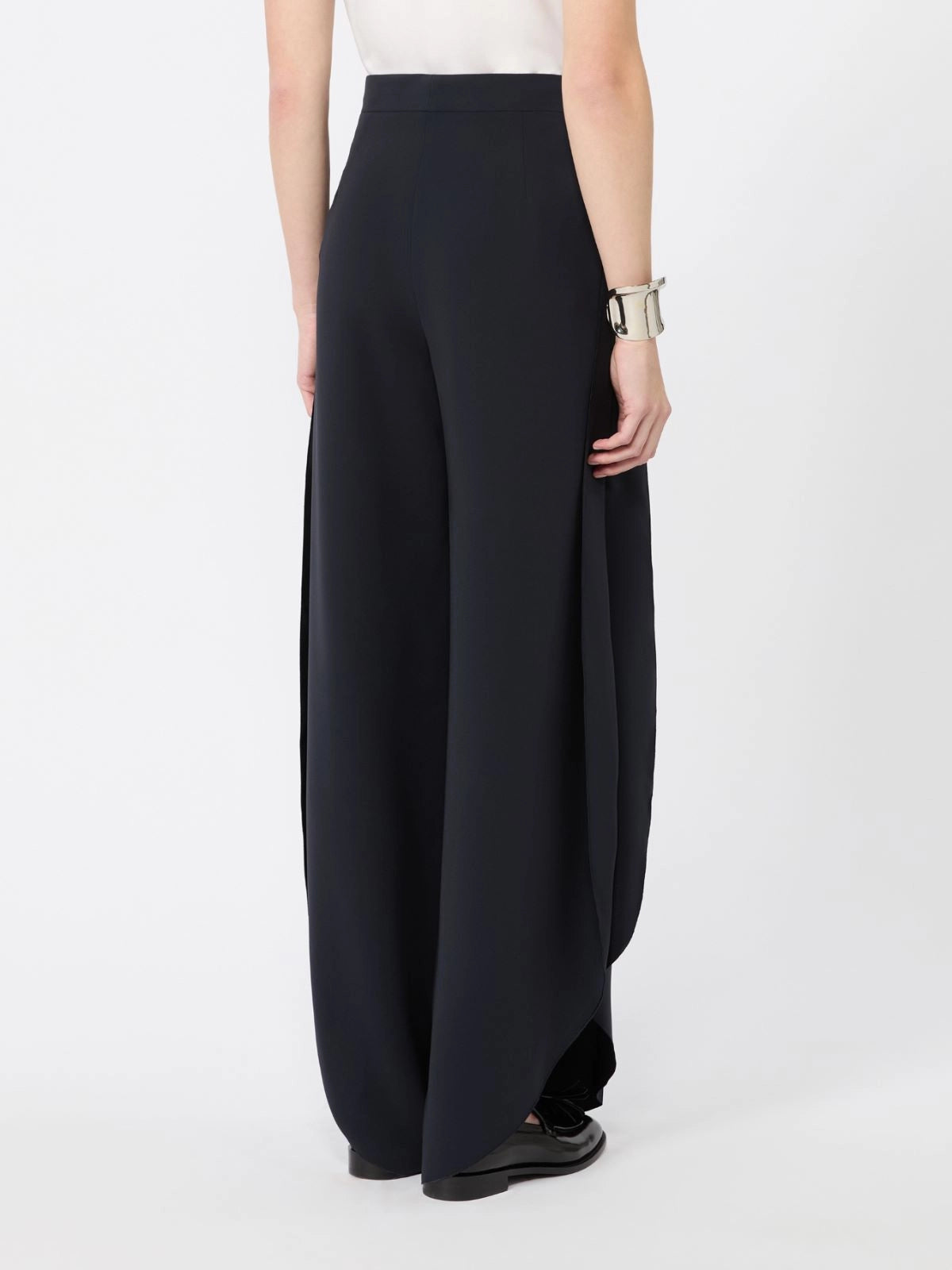 MAX MARA PIANOFORTE PANTALONE CRUSCA BLU