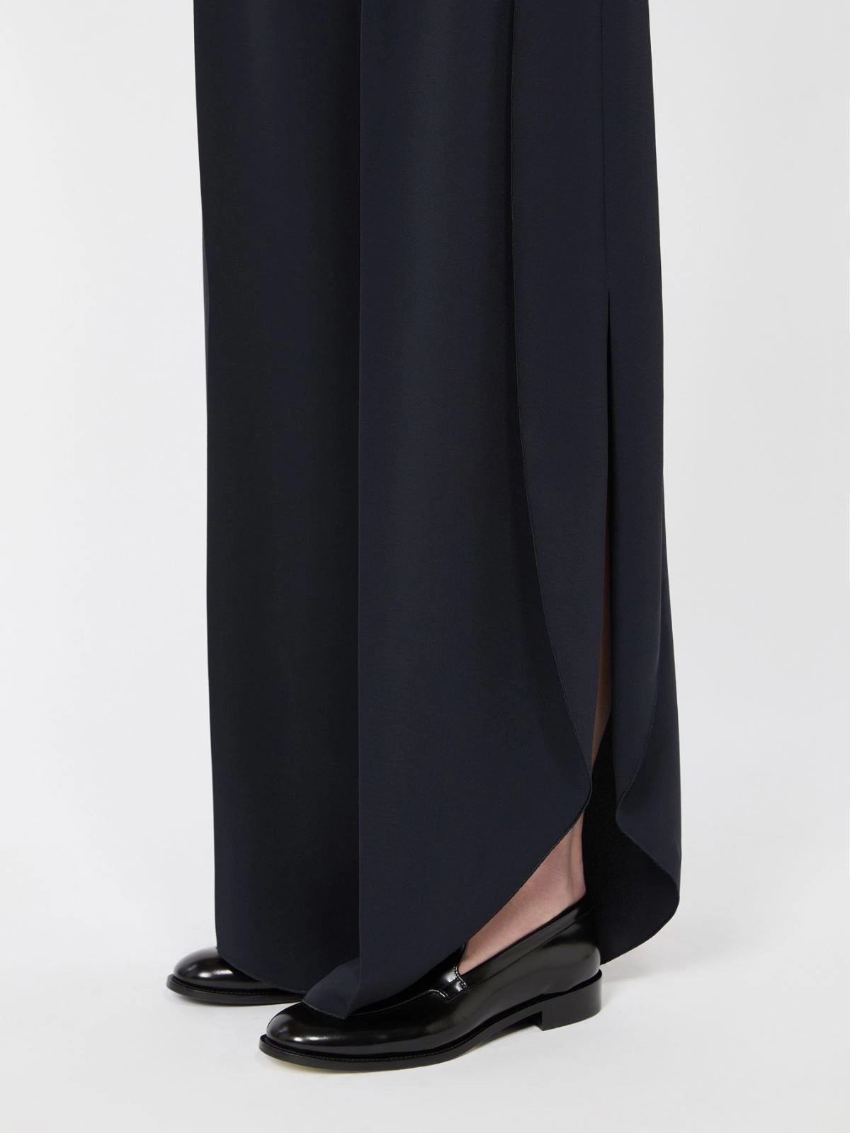 MAX MARA PIANOFORTE PANTALONE CRUSCA BLU