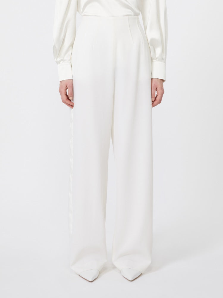 MAX MARA PIANOFORTE PANTALONE BALTA BIANCO