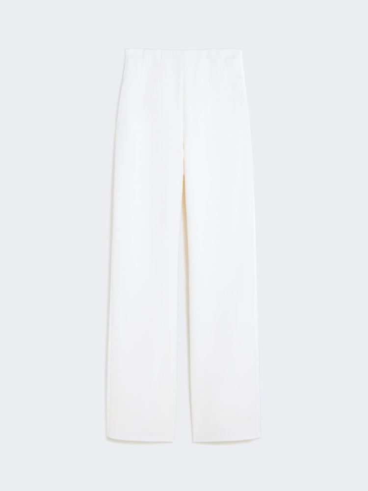 MAX MARA PIANOFORTE PANTALONE BALTA BIANCO
