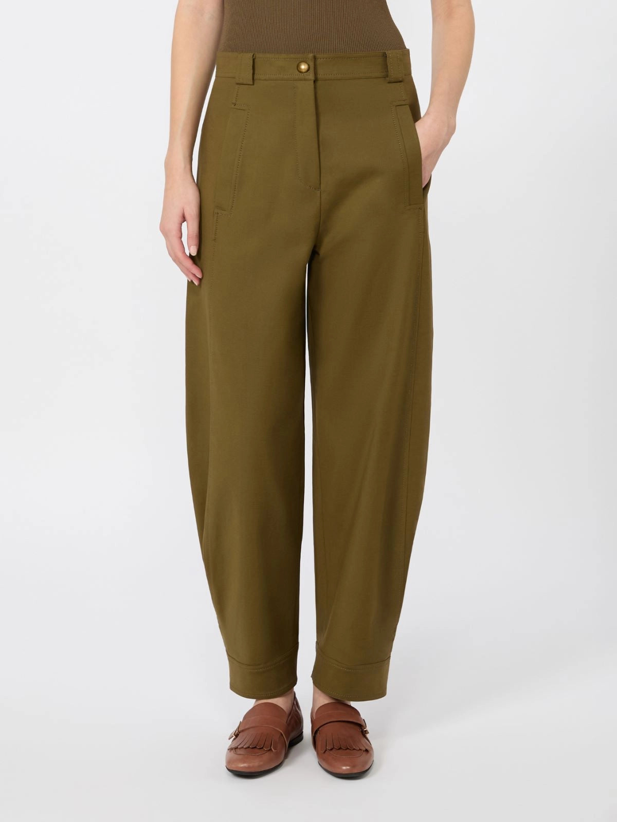 MAX MARA PANTALONE ALAMARO  KAKI